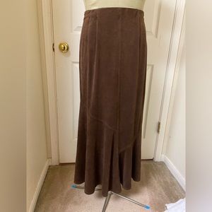 Collin Creek faux suede skirt